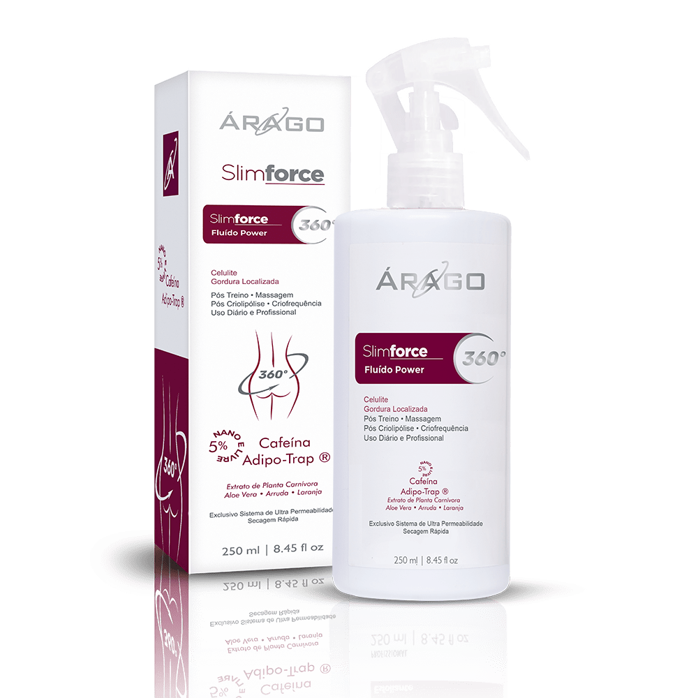 SlimForce Power 360&ordm; - Flu&iacute;do Redutor de Medidas com Cafe&iacute;na 5% 250 ml