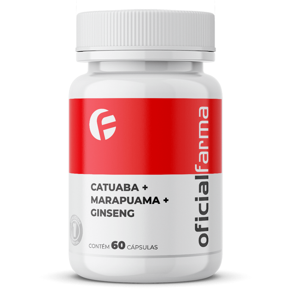 Catuaba, Marapuama e Ginseng 60 C&aacute;psulas
