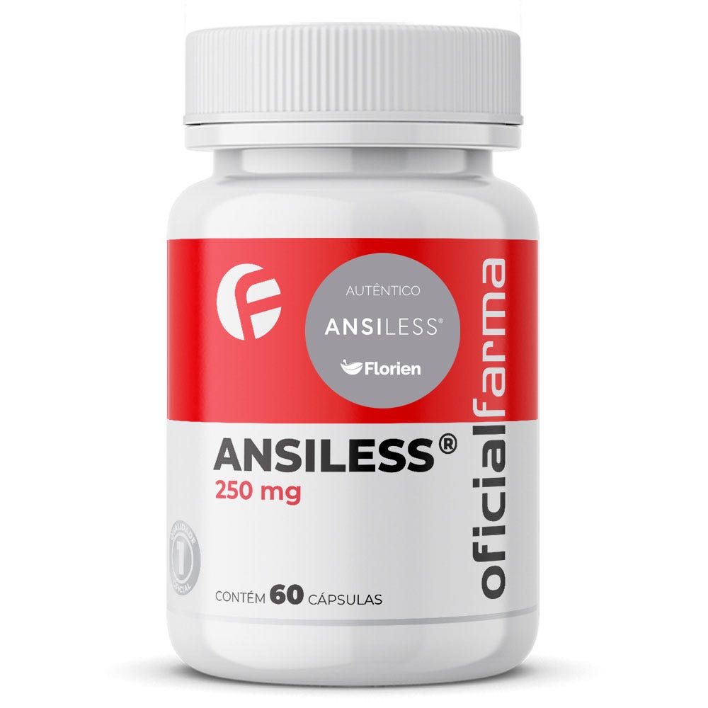 Ansiless&reg; 250mg 60 C&aacute;psulas Com Selo de Autenticidade