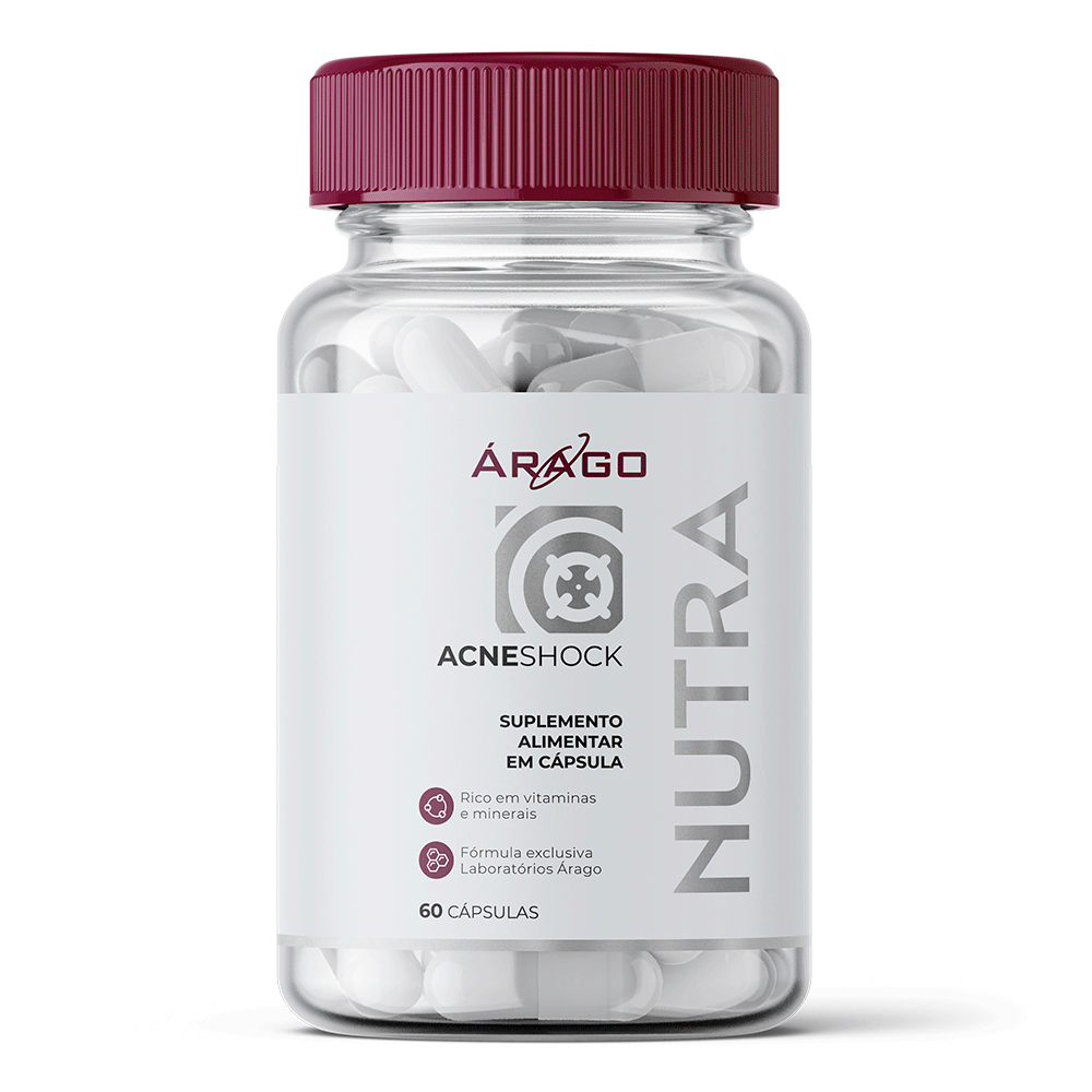 &Aacute;rago Nutra Acne shock - Antiacne e controle da oleosidade - 60 C&aacute;psulas 