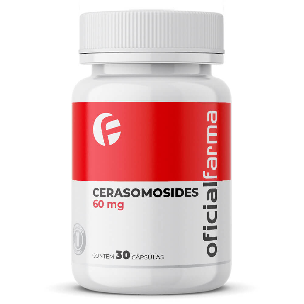 Cerasomosides (Auxilia na Diminui&ccedil;&atilde;o da Dermatite, Ros&aacute;cea, Psor&iacute;ase, e Inflama&ccedil;&otilde;es Intestinais) 60mg 30 C&aacute;psulas