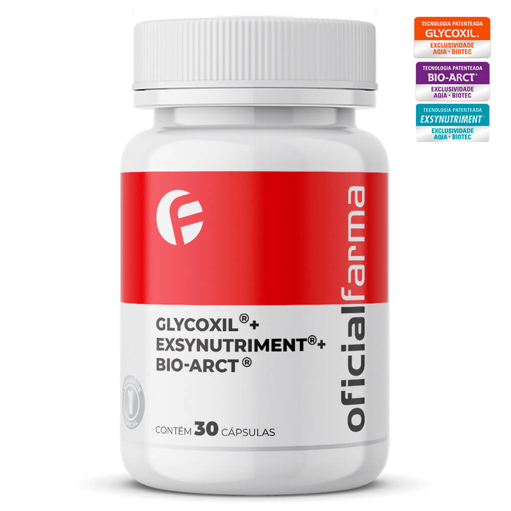 Glycoxil&reg; + Exsynutriment&reg; + Bio-Arct&reg; 30 Caps Com Selo de Autenticidade
