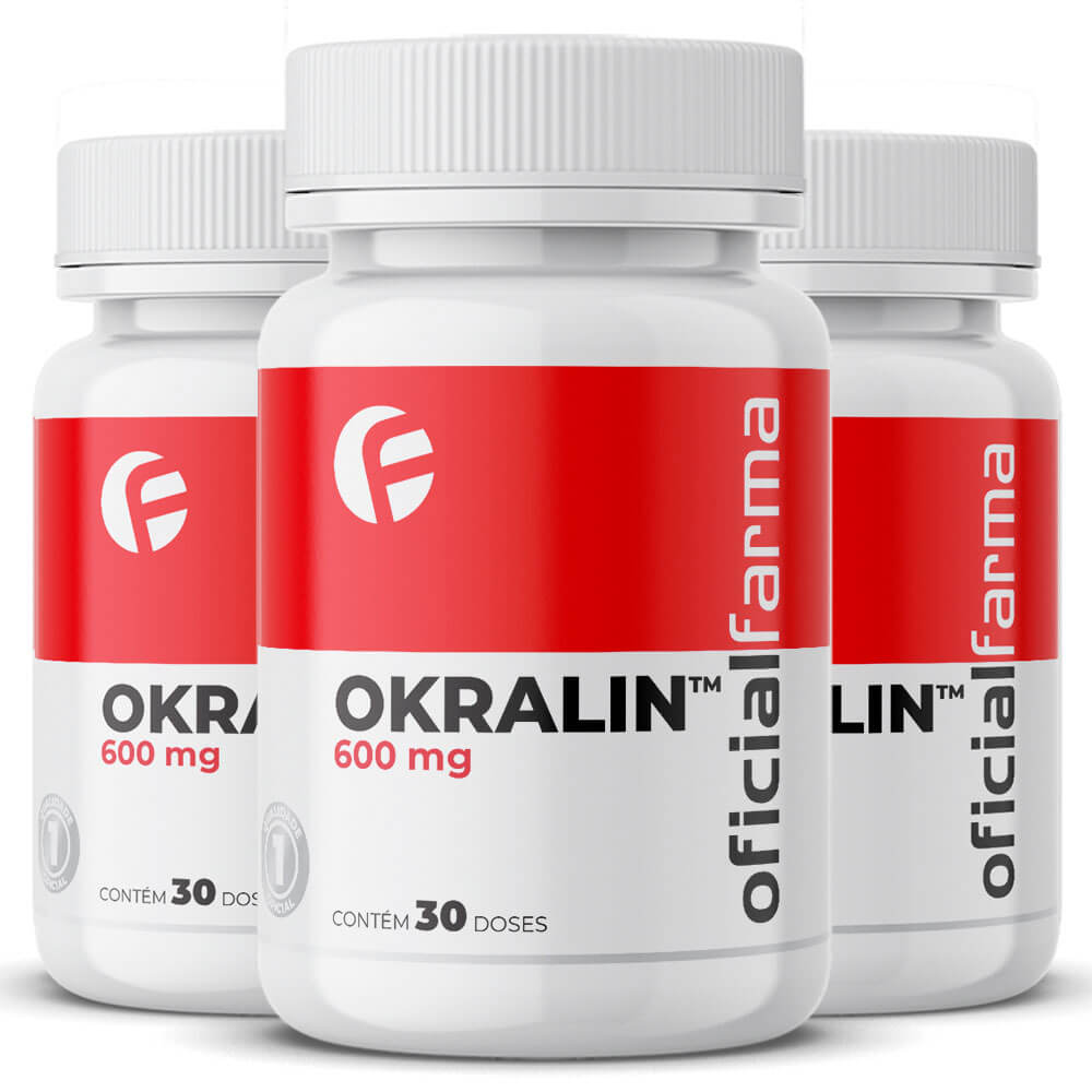 3 Okralin (Controle da Absor&ccedil;&atilde;o de Gordura) 600mg 30 Doses
