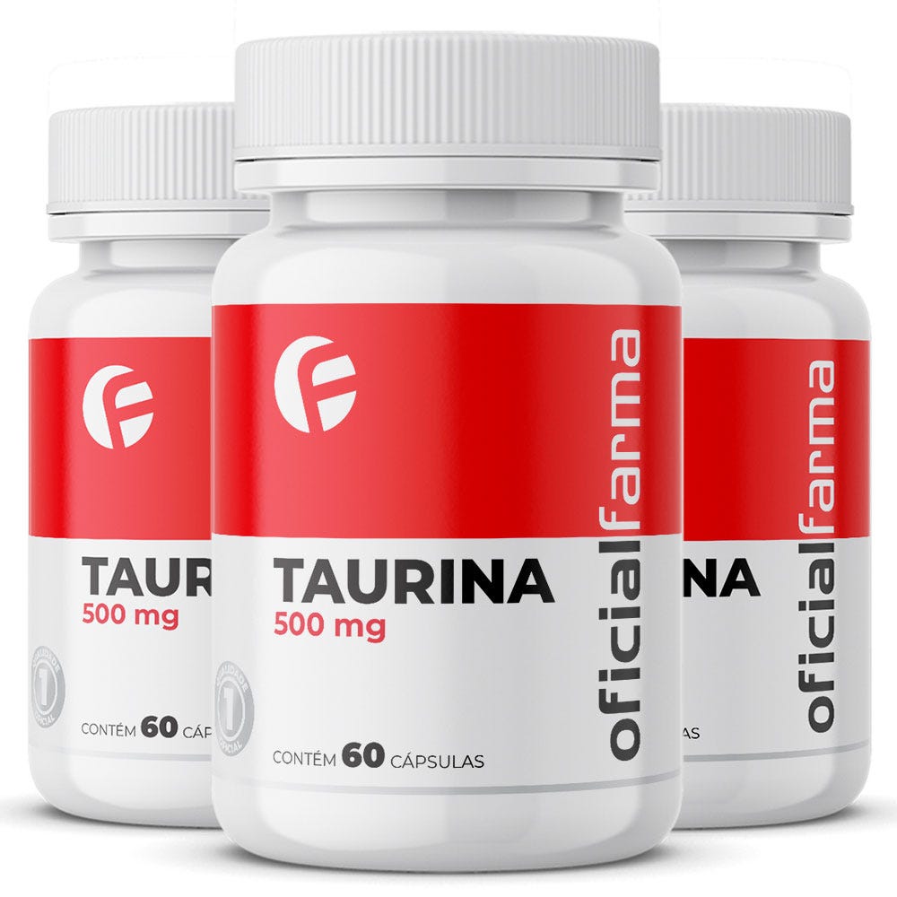 3 Taurina 500Mg 60 C&aacute;psulas