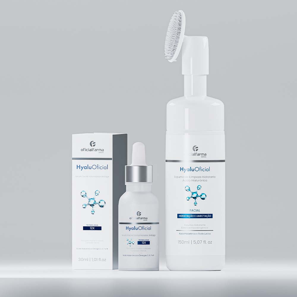 Kit HyaluOficial Espuma + S&eacute;rum Volumizador 12x