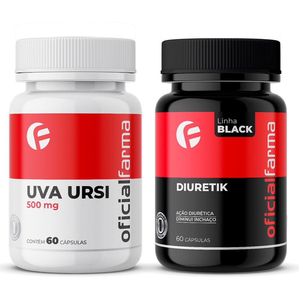 Uva Ursi 500Mg 60 C&aacute;psulas + Diuretik  Black