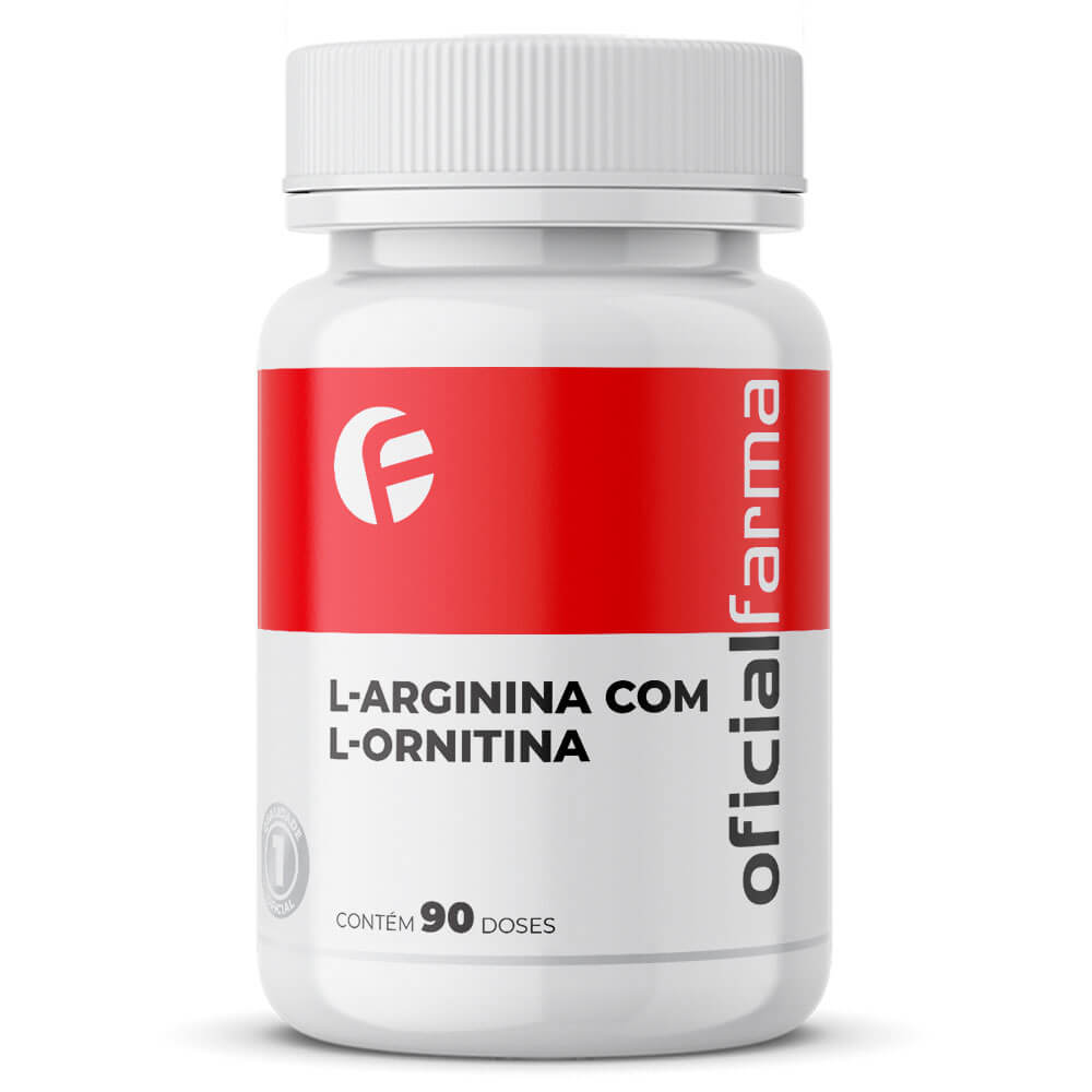 L-Arginina com L-Ornitina 180 C&aacute;psulas
