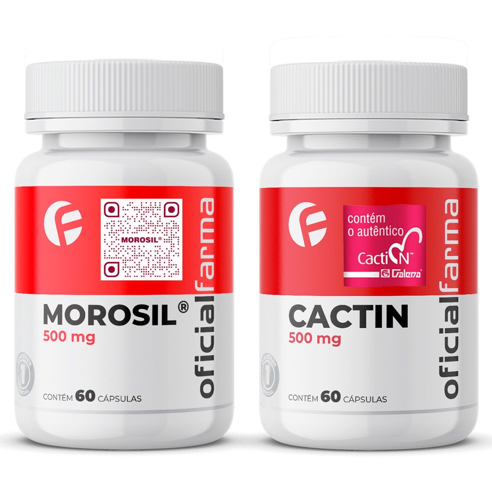 Morosil&reg; 500mg 60 C&aacute;psulas + Cactin 500mg 60 C&aacute;psulas