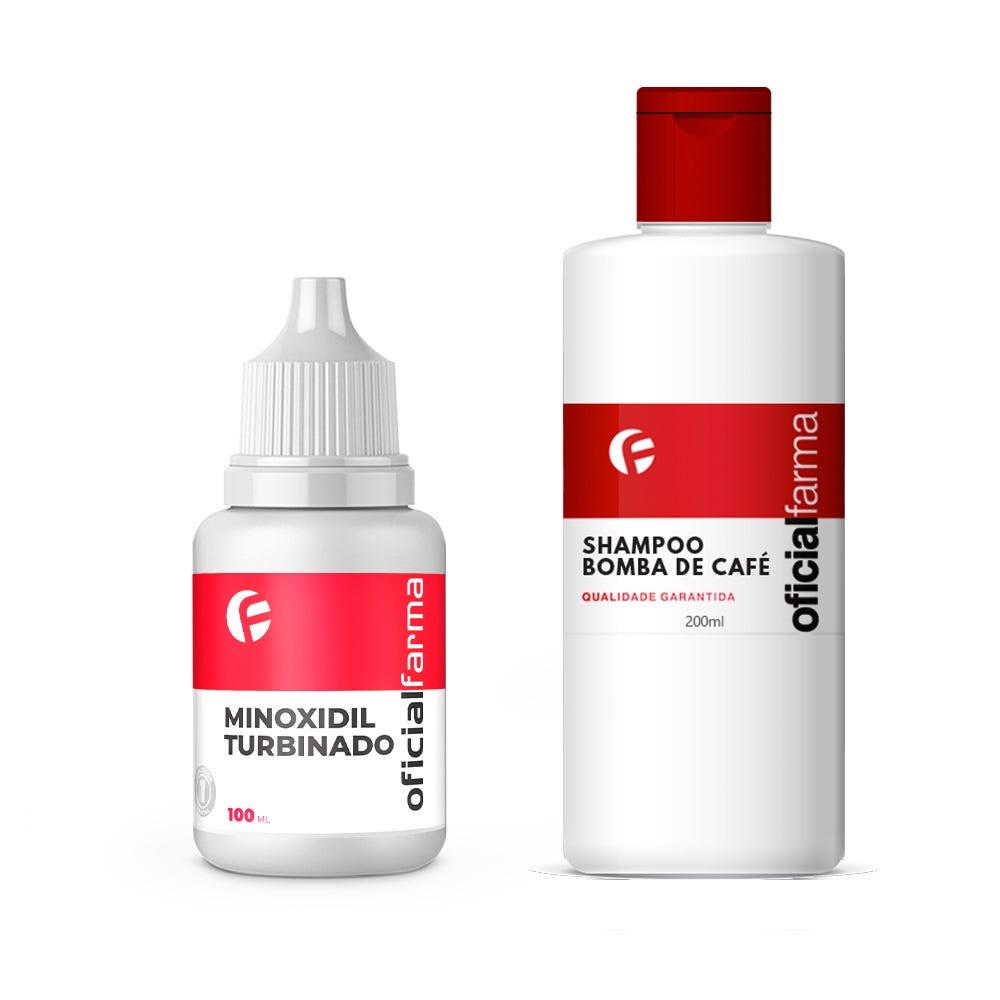 Shampoo Bomba de Caf&eacute; 200ml + Minoxidil Turbinado 100ml
