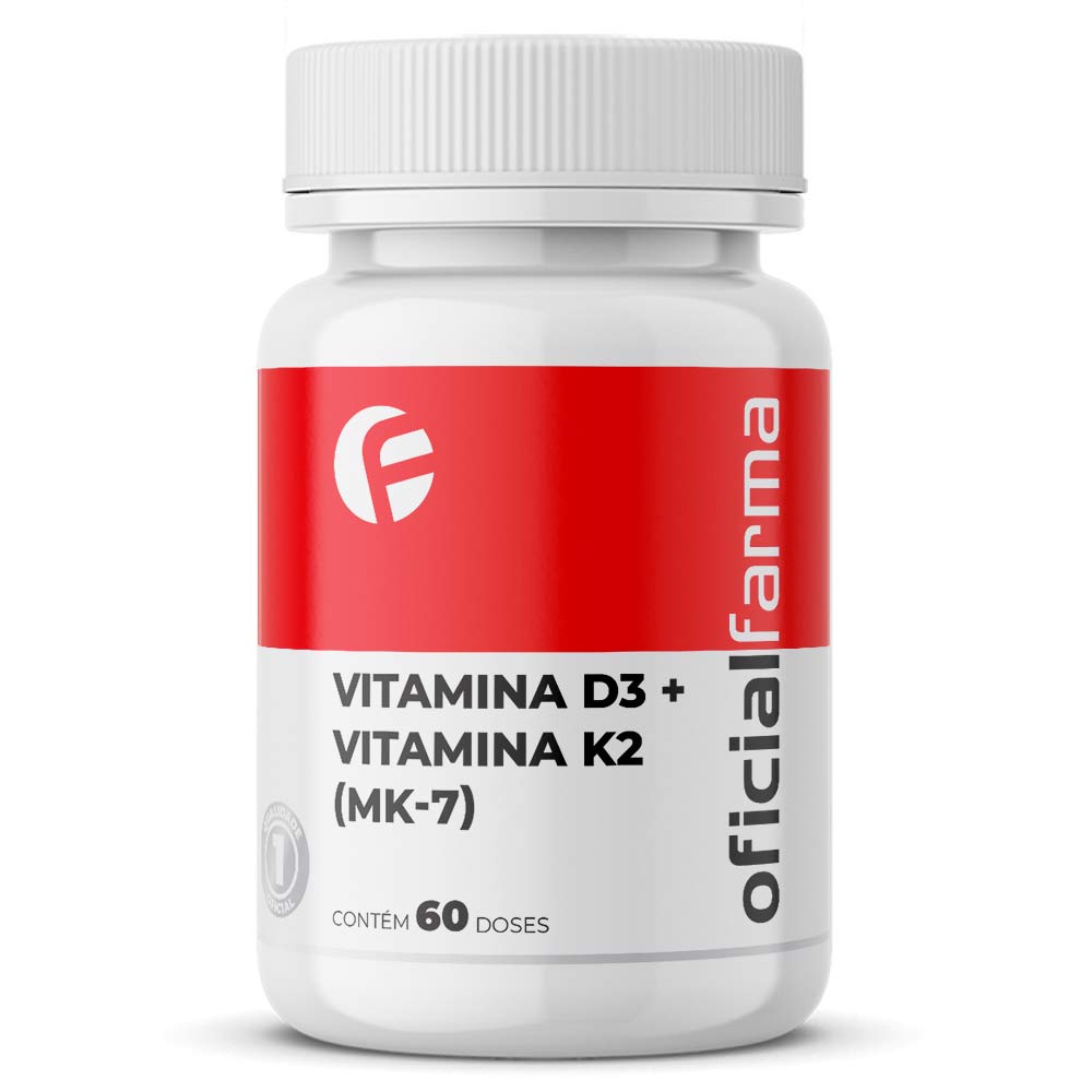 Vitamina D3 + Vitamina K2 (Mk-7) 60 Doses